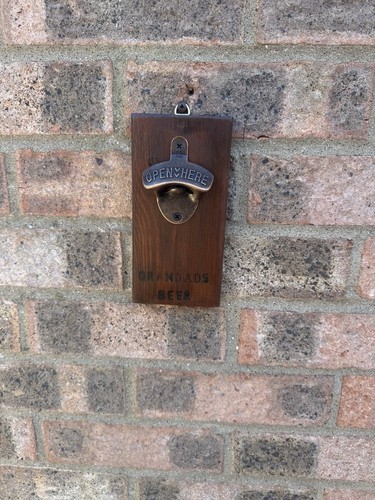 Wall mounted bottle opener - mounted,