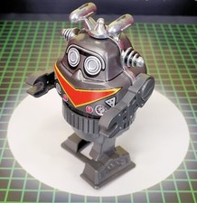 Vintage MTU Yonezowa Wind-Up Walking & Rotating Tin Robot - Cleaned & Working