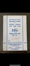 VILLIERS Mk 1F  2 STROKE OPERATING INSTRUCTIONS & SPARE PARTS LIST -  April.1954