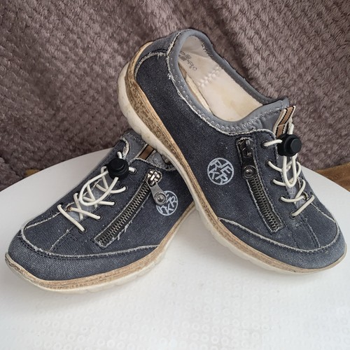 Ladies blue canvas - blue, denim