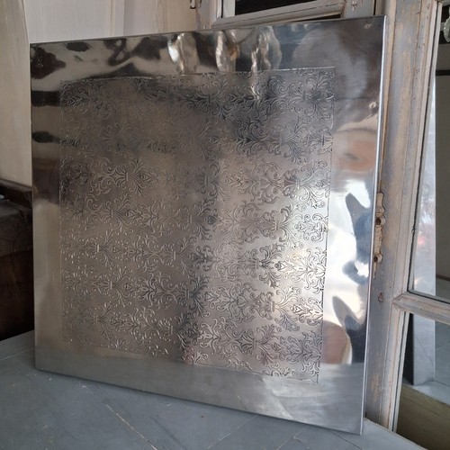 Large silver tone metal - large,