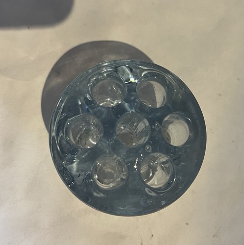 Vintage clear glass flower - glass,