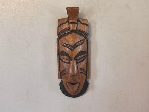 Small wood mask hand - wood, carved