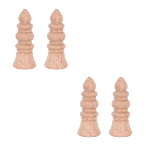 Pcs unfinished wood finial - 4,