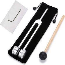 128Hz Tuning Fork Hammer Set Musical Instrument Vibration Sound Therapy Healing