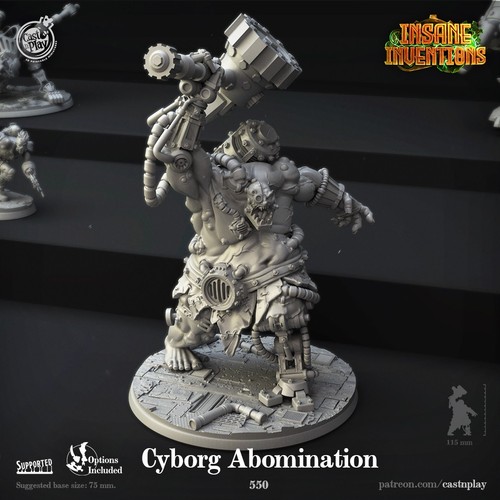 Mechanized ogre miniature - mechanized,