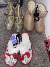 3x New Girls Shoes Size 2 inc