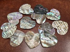 12 PCS ABALONE SHELL HEART