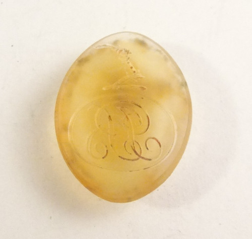 Georgian agate seal matrix - agate,