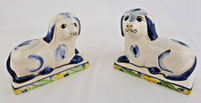 Vintage pair of China Dogs signed by Renwick and Clarke