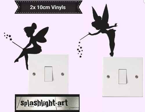Tinker bell light switch vinyl - bell,