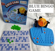 Family Blue Bingo Game with