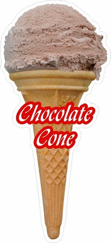Soft scoop chocolate ice - scoop,