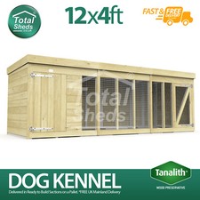 Dog Kennel 12ft x 4ft Fully