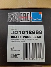 Alfa Romeo 147 + 156 + Sportwagon Rear Brake Pads