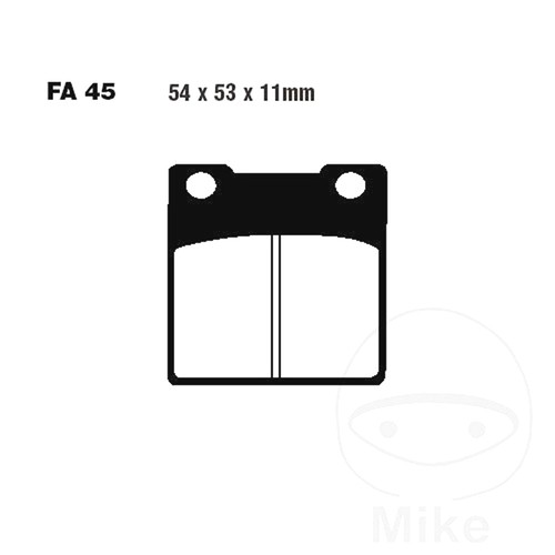 Ebc brake pad - pad, semi-sinterer