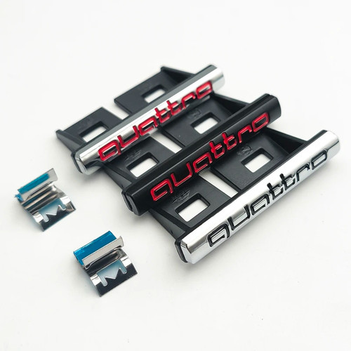 Abs chrome logo quattro - chrome,
