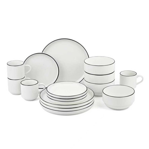 Piece porcelain dinner set - 16-piece,