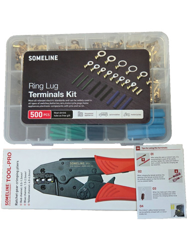 500pc ring lug terminal - ring, &