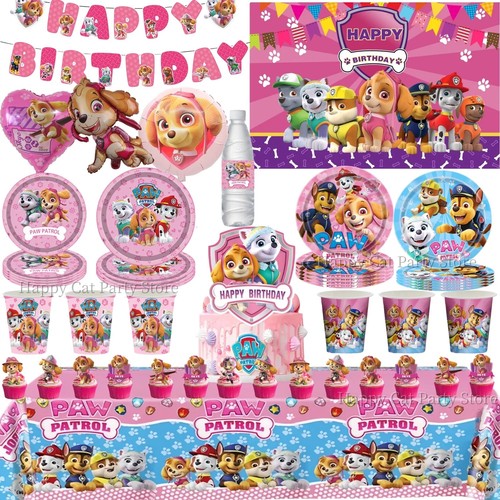 Pink paw patrol birthday - paw, party