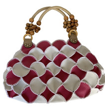 Pink & white ladies scalloped