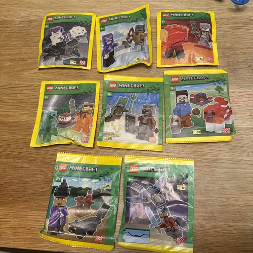 Lego minecraft paper bags - 8x,