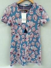 Zara Blue Floral Mini Dress