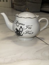 TEAPOT WHITE CERAMIC ALICE &
