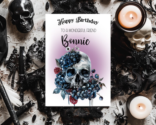 Personalised gothic birthday - gothic,