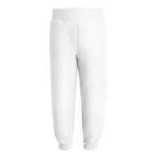 Boys Girls Unisex Fleece Jogging Bottoms Fleece Joggers in White