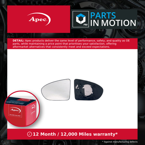 Mirror glass fits - fits, nissan