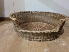 Large Wicker Basket Dog Bed. Very Good Condition. 