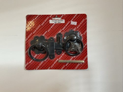 Ring gate latch black - ring,