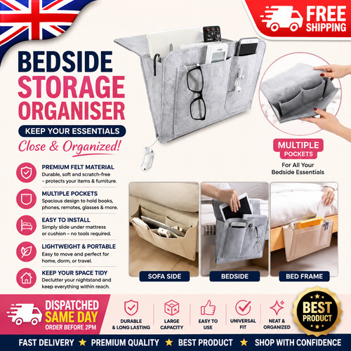 Sofa chair arm rest organiser - arm,