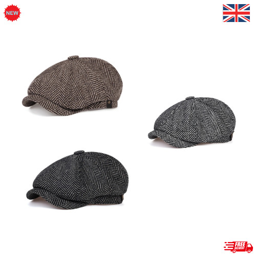 Men newsboy flat cap - men's,
