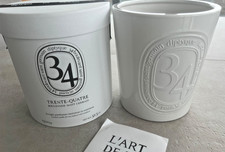 Auth Diptyque EMPTY Very Large 34 Blvd St Germain 1500g Candle Container/Hat Box