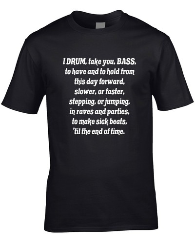 Drum and bass shirt joke - and,