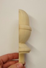 Pine Half Acorn Stair Cap For Stair Newel Post Softwood Wooden Timber Balustrade