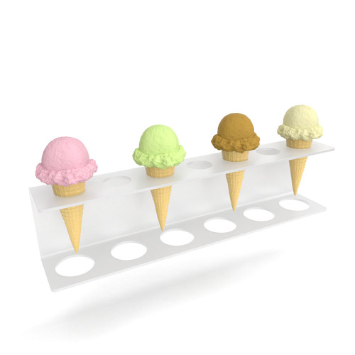 Ice cream cone holder - cream,