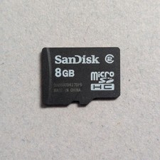 8GB Micro SD HC SanDisk Class