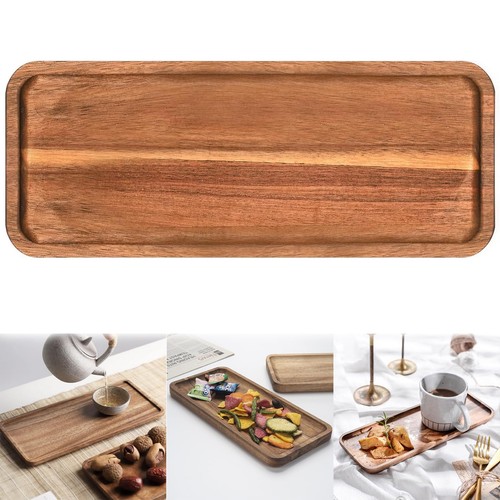 Small rectangular brown wooden - small,