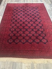 Large Handmade Afghan Rug 300x200 Cm Wool