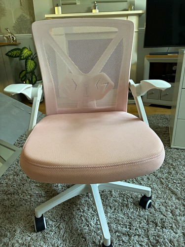 Yaheetech pink ergonomic mesh - pink,