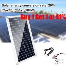 100W Solar Panel Kit Battery