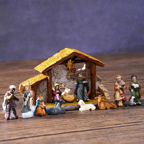Pieces jesus manger scene - jesus,