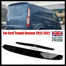 GLOSS BLACK REAR TWIN BARN DOOR ROOF SPOILER FOR FORD TRANSIT CUSTOM 2013-19 UK
