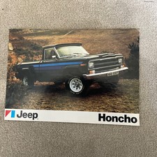 JEEP  HONCHO PICK UP orig 1978 1979 UK Mkt Sales Leaflet Brochure