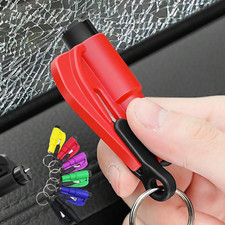 Car Emergency Safety Glass Breaker Seat Belt Cutter Car Keyring Wind