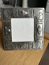 Pewter Metal Photo Frame. Dog Themed.