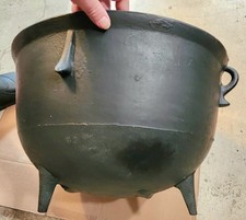 Antique Black Cast Iron Kettle